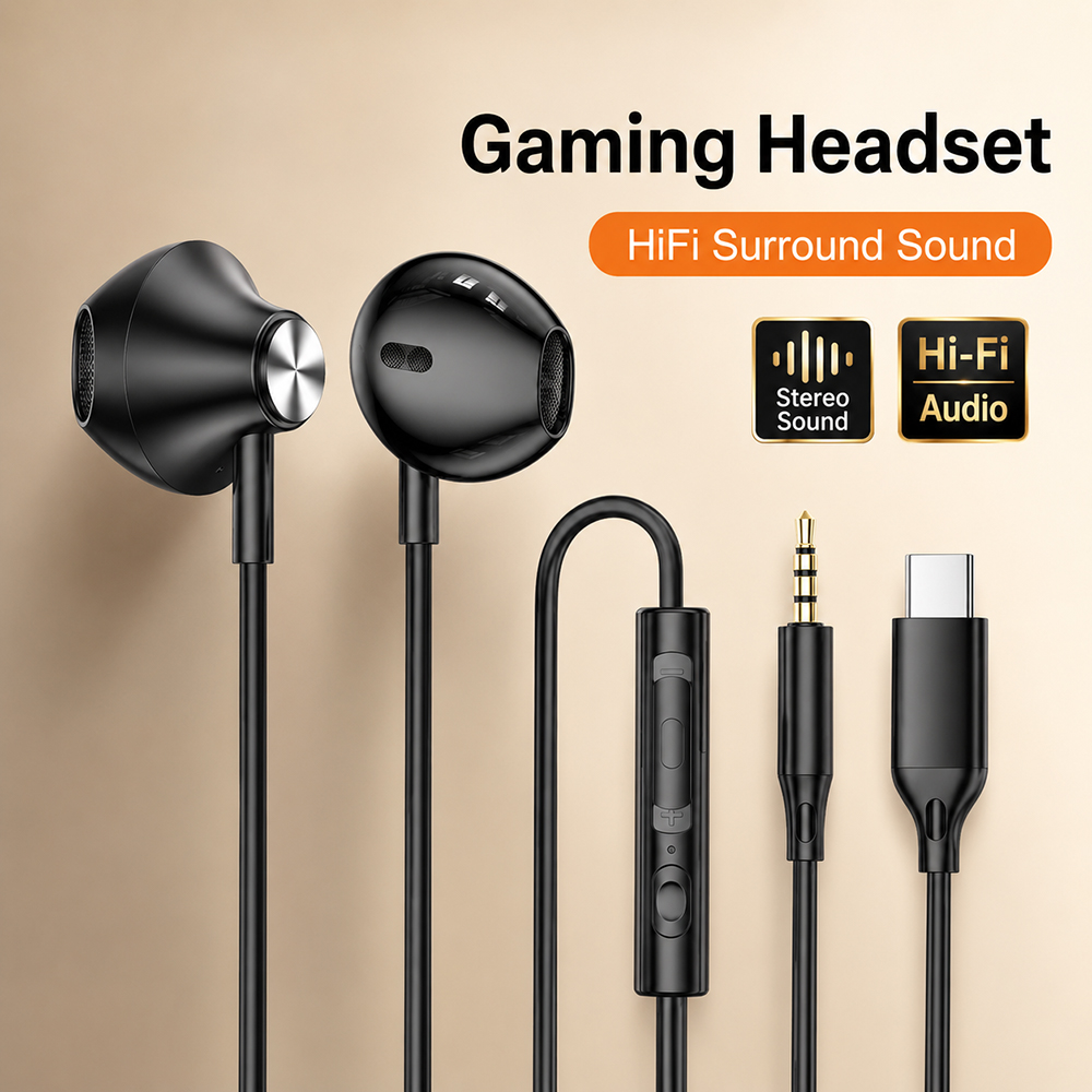 Xiaomi Gaming Accessories - Auriculares envolventes HiFi, sonido estéreo de