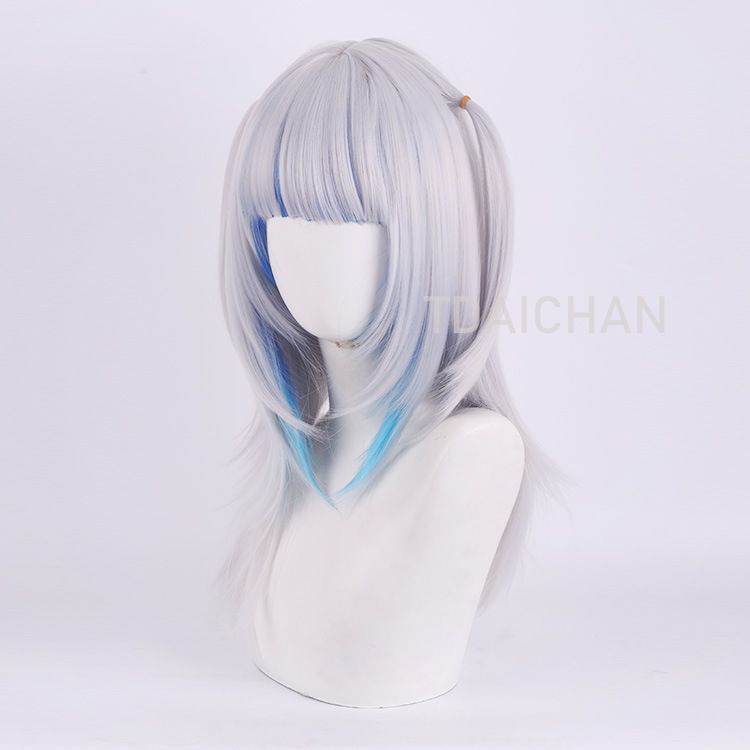 Peluca de Cosplay Gawr Gura 20 - Virtual Gaming Accessories reseña y precio