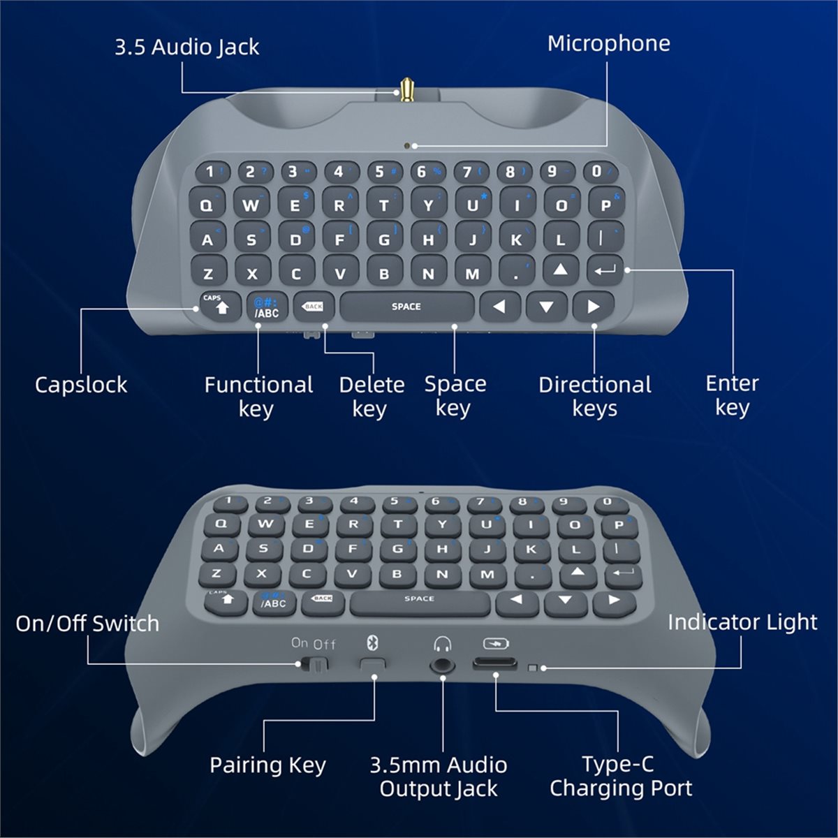 Teclado Inalámbrico para Juego - Gaming Accessories For Ps5 reseña y precio