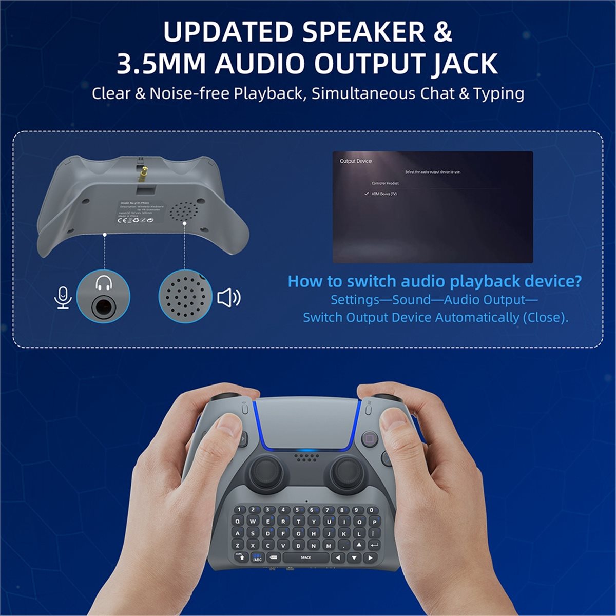 Teclado Inalámbrico para Juego - Gaming Accessories For Ps5 reseña y precio