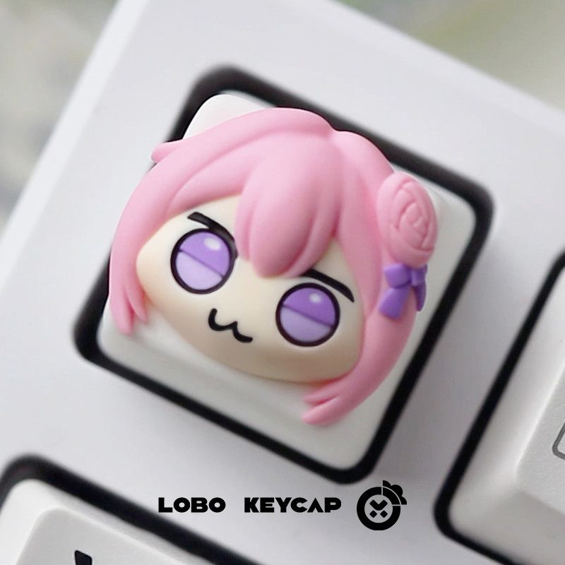 Tecla artesanal de resina con  - Gaming Accessories Pink reseña y precio