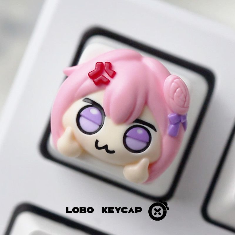 Tecla artesanal de resina con  - Gaming Accessories Pink reseña y precio