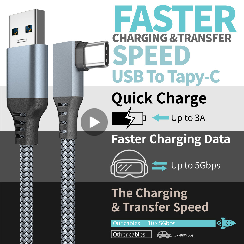 Cable USB A a tipo C de 5M par - Virtual Gaming Accessories reseña y precio