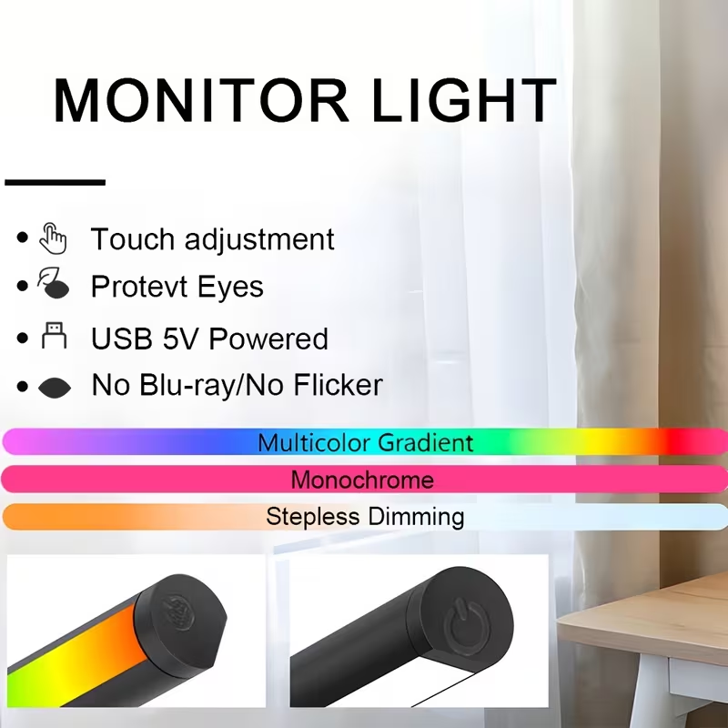 Barra de Luz LED RGB para Moni - Gaming Accessories Wall Mount reseña y precio